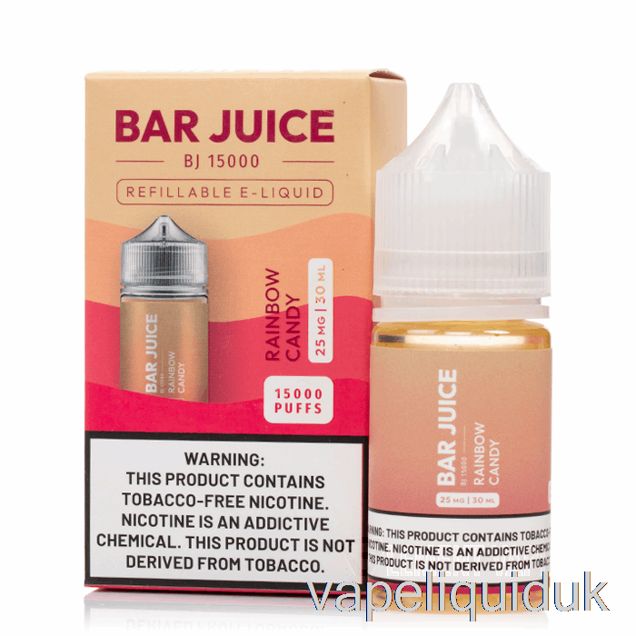 Rainbow Candy - Bar Juice - 30mL 25mg Vape Juice
